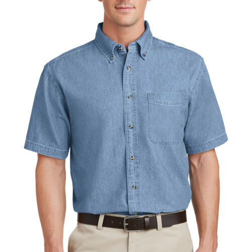 Short Sleeve Value Denim Shirt Thumbnail