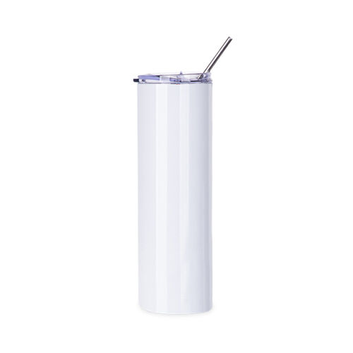 30 oz STRAIGHT STAINLESS STEEL TUMBLER WITH STRAW & LID Thumbnail