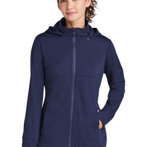 Ladies Hooded Soft Shell Jacket Thumbnail
