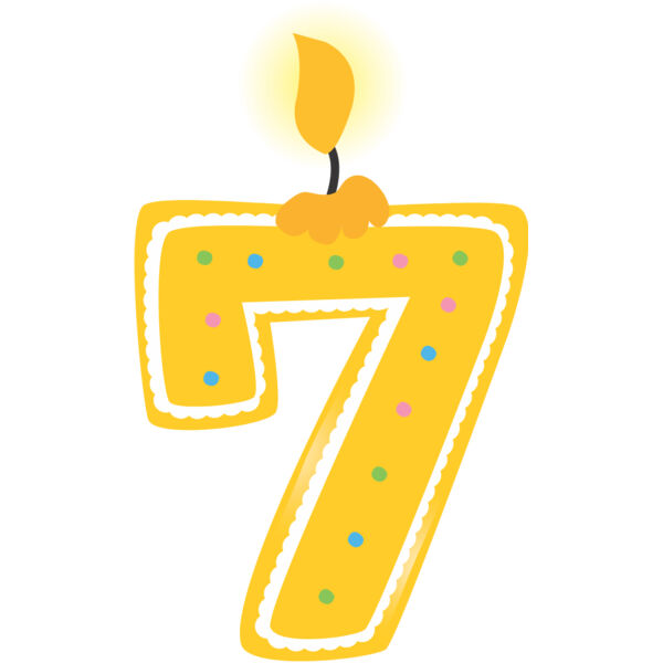 Seven Birthday Candle Number 1 Thumbnail