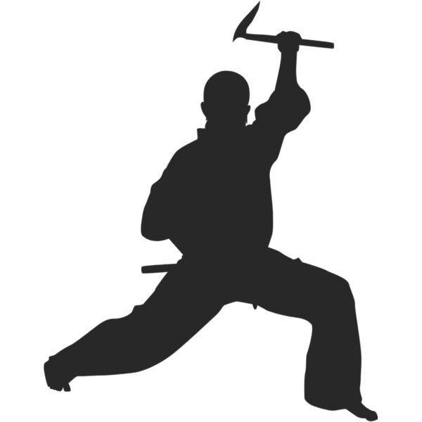 Martial Arts Fighter Silhouette 14 Thumbnail